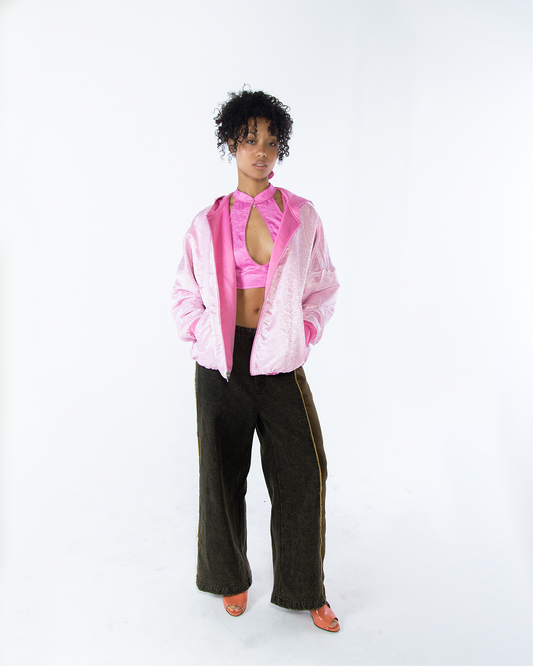 Lin Reversible Hoodie Pink
