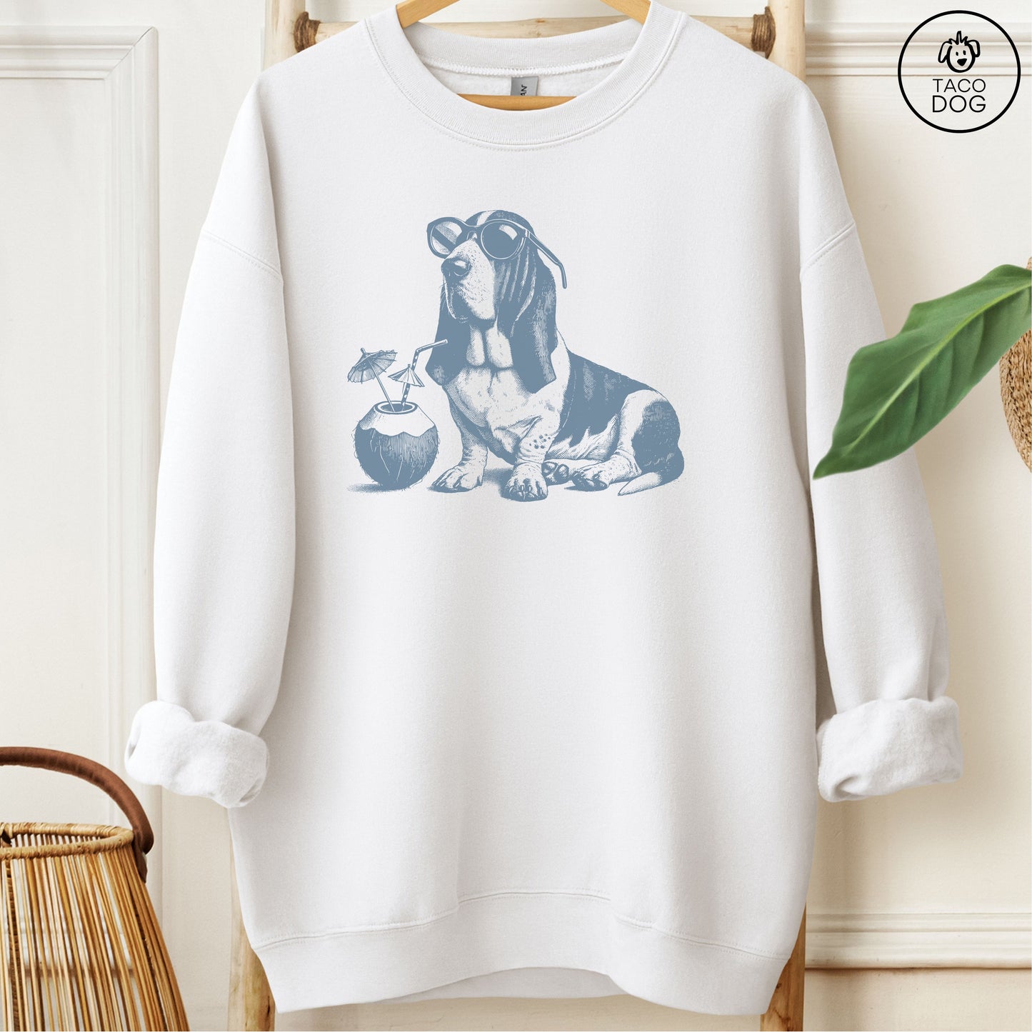 Basset Hound Vacation Sweatshirt