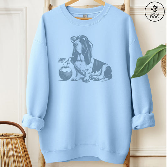Basset Hound Vacation Sweatshirt