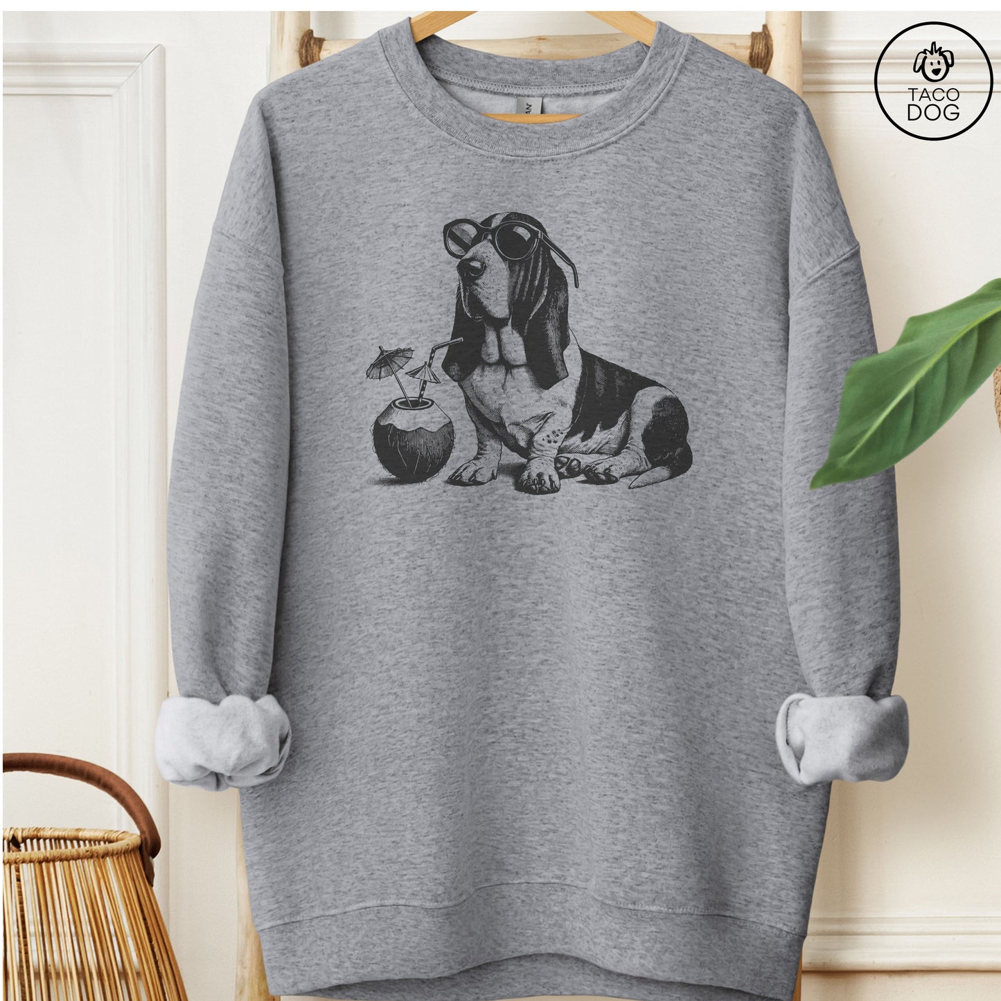 Basset Hound Vacation Sweatshirt