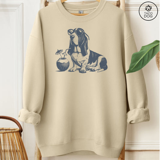 Basset Hound Vacation Sweatshirt