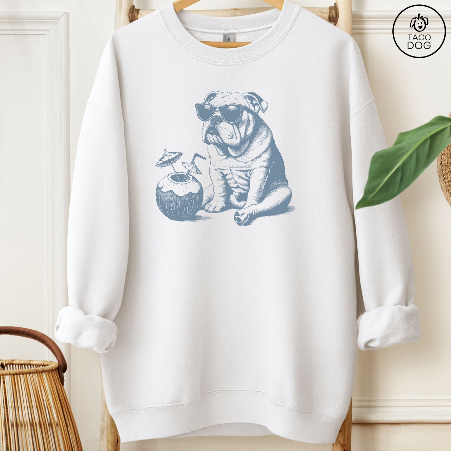 English Bulldog Vacation Sweatshirt