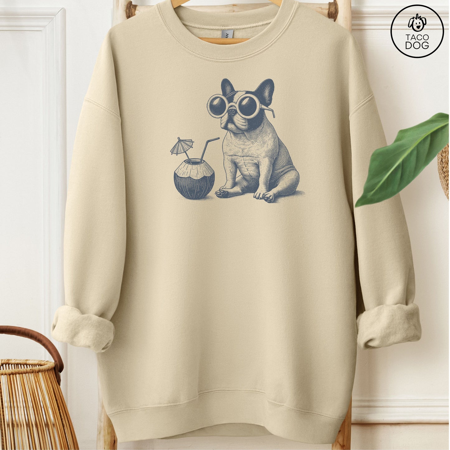 French Bulldog Frenchie Vacation Sweatshirt
