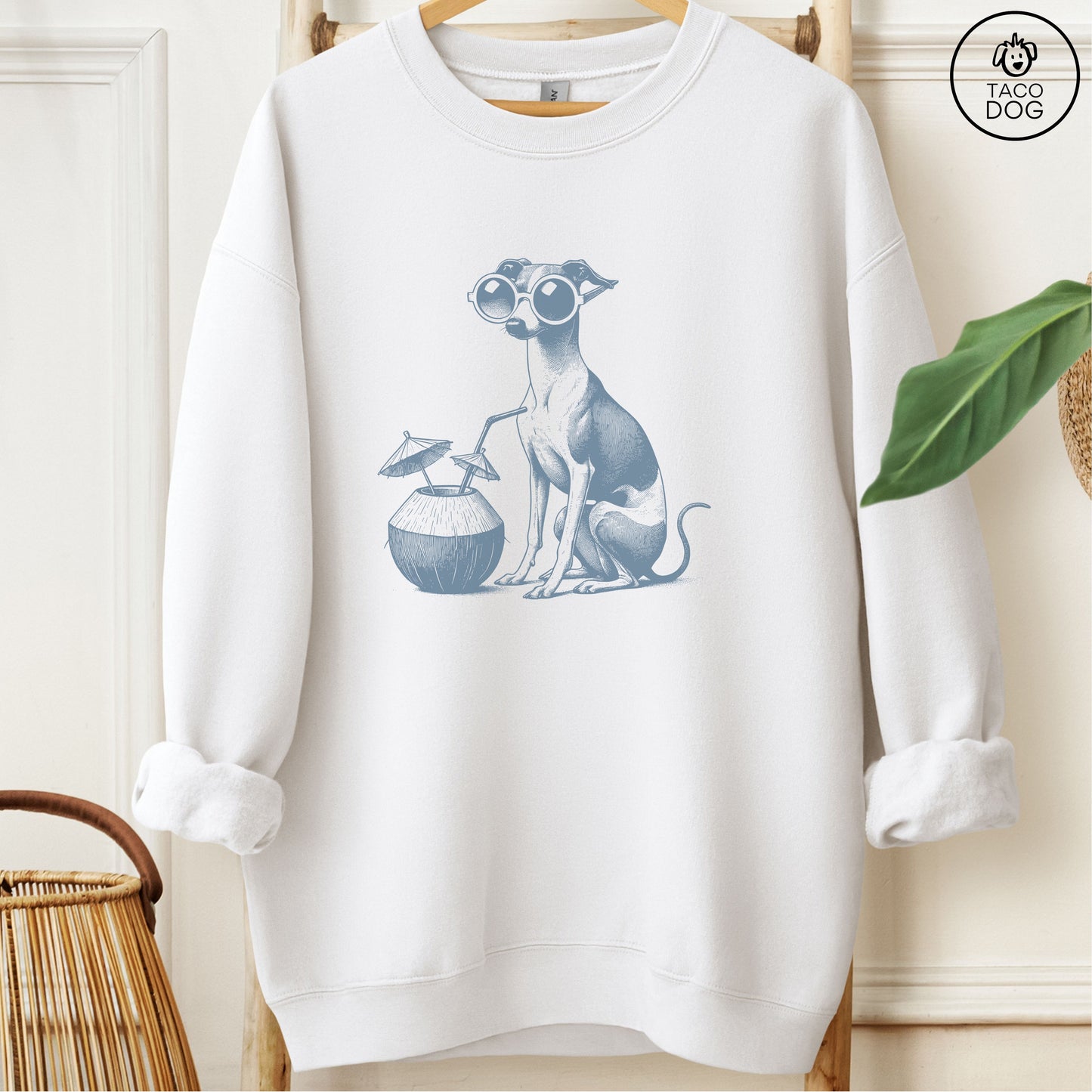 Italian Greyhound Whippet Iggy Vacation Sweatshirt