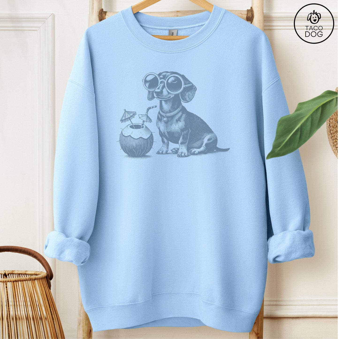 Dachshund Weenie Vacation Sweatshirt