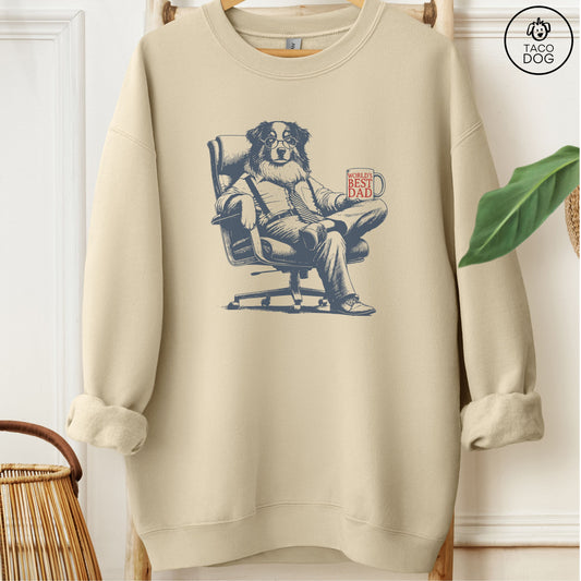 Australian Shepherd Aussie World's Best Dad Mug Sweatshirt