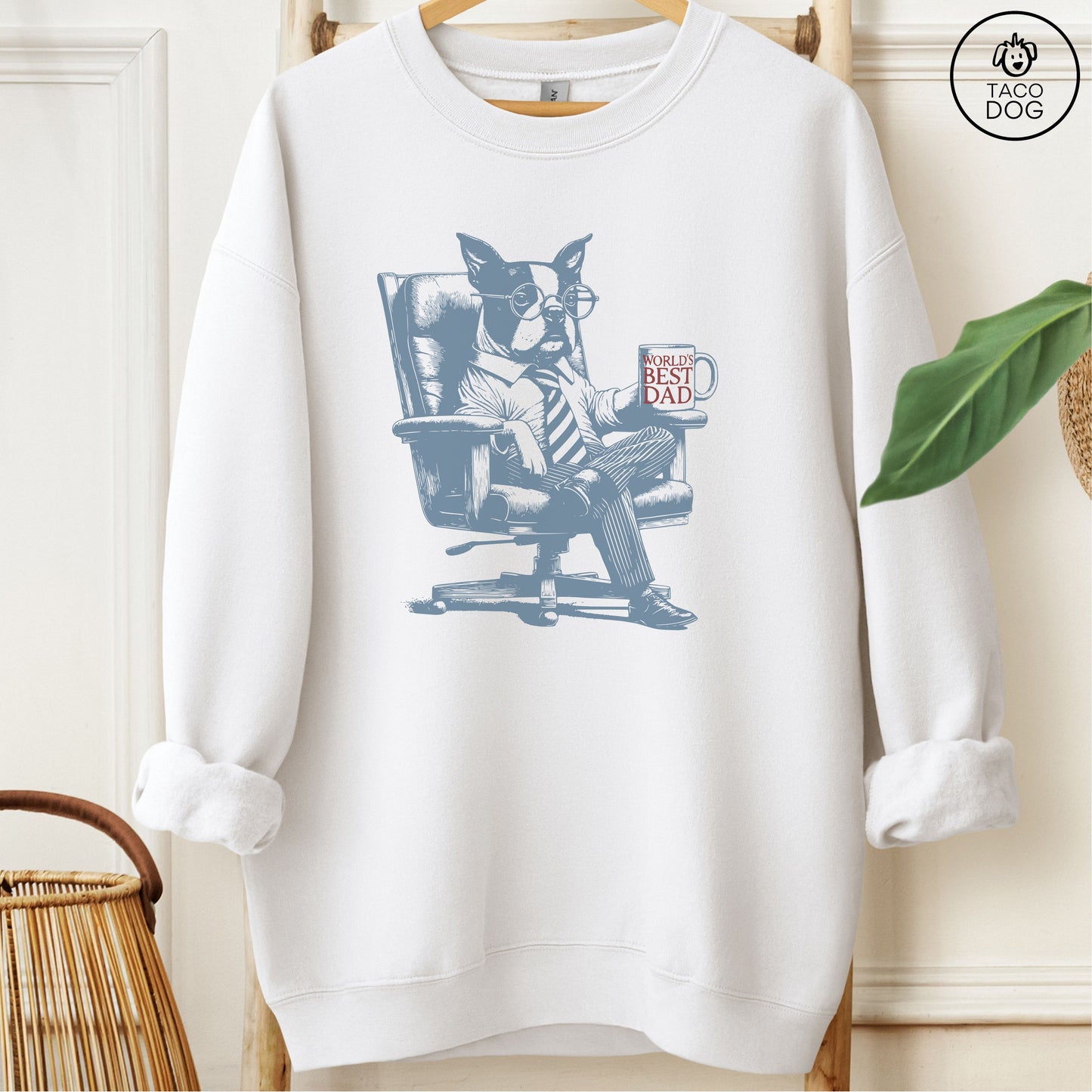 Boston Terrier World's Best Dad Mug Sweatshirt