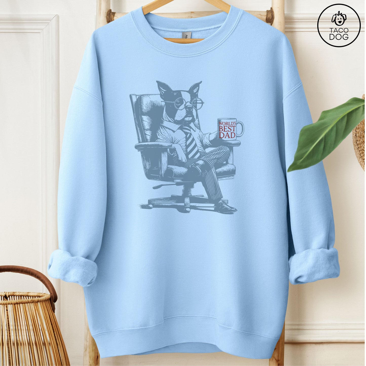 Boston Terrier World's Best Dad Mug Sweatshirt