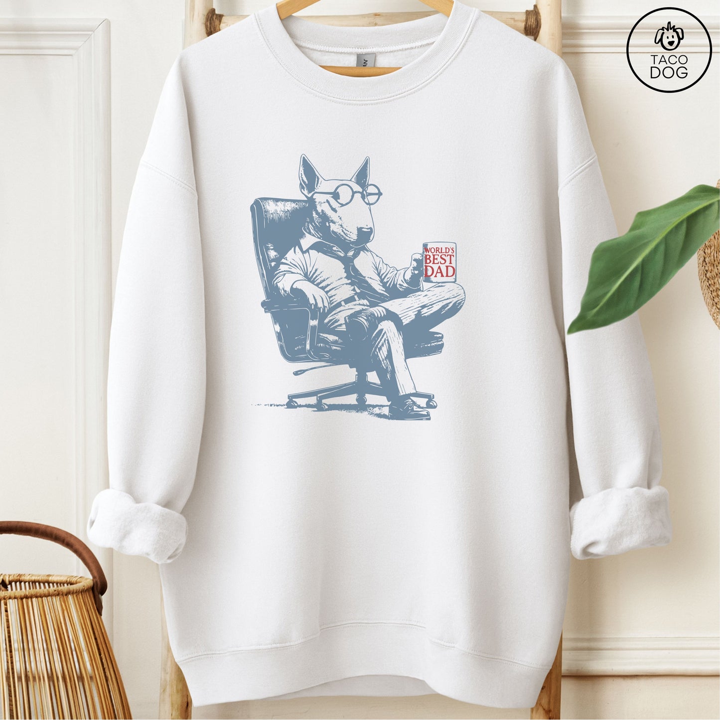 English Bull Terrier Bully World's Best Dad Mug Sweatshirt