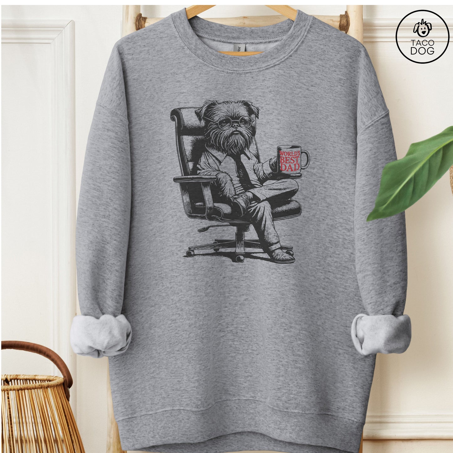 Brussels Griffon Griff World's Best Dad Mug Sweatshirt