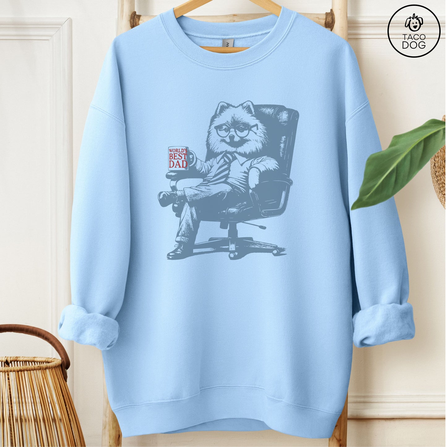 Pomeranian World's Best Dad Mug Sweatshirt