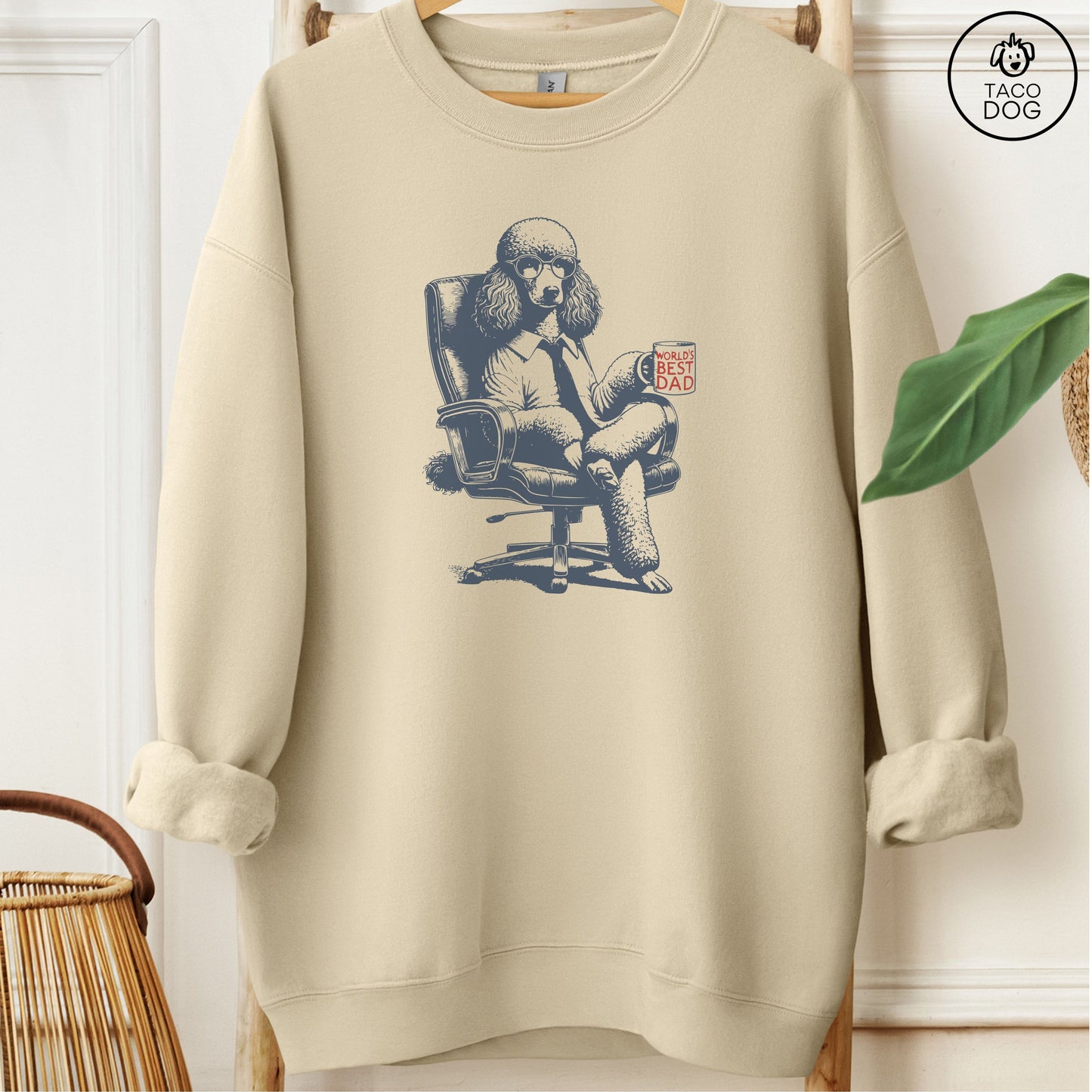Poodle World's Best Dad Mug Sweatshirt