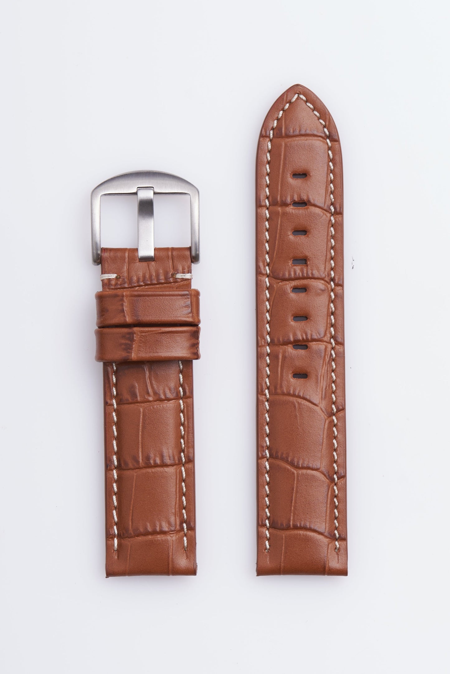 Tan Genuine Italian Calfskin Alligator Grain | h2035
