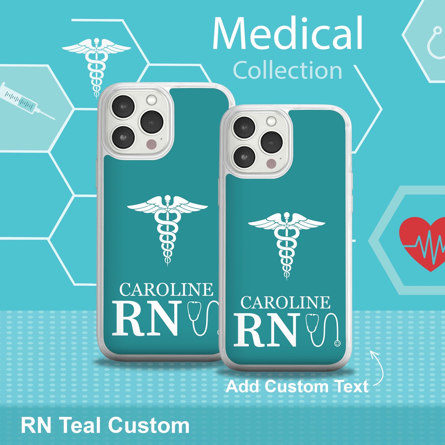 Nurse HD Custom Name Apple iPhone 12 Series Mag-Safe Phone Case