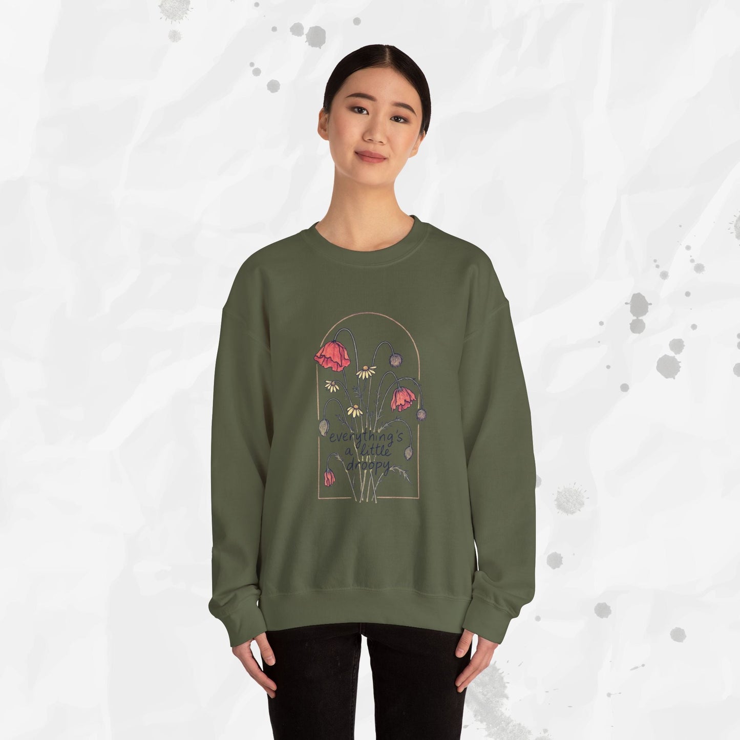 Everythings a Little Droopy - Crewneck Sweatshirt