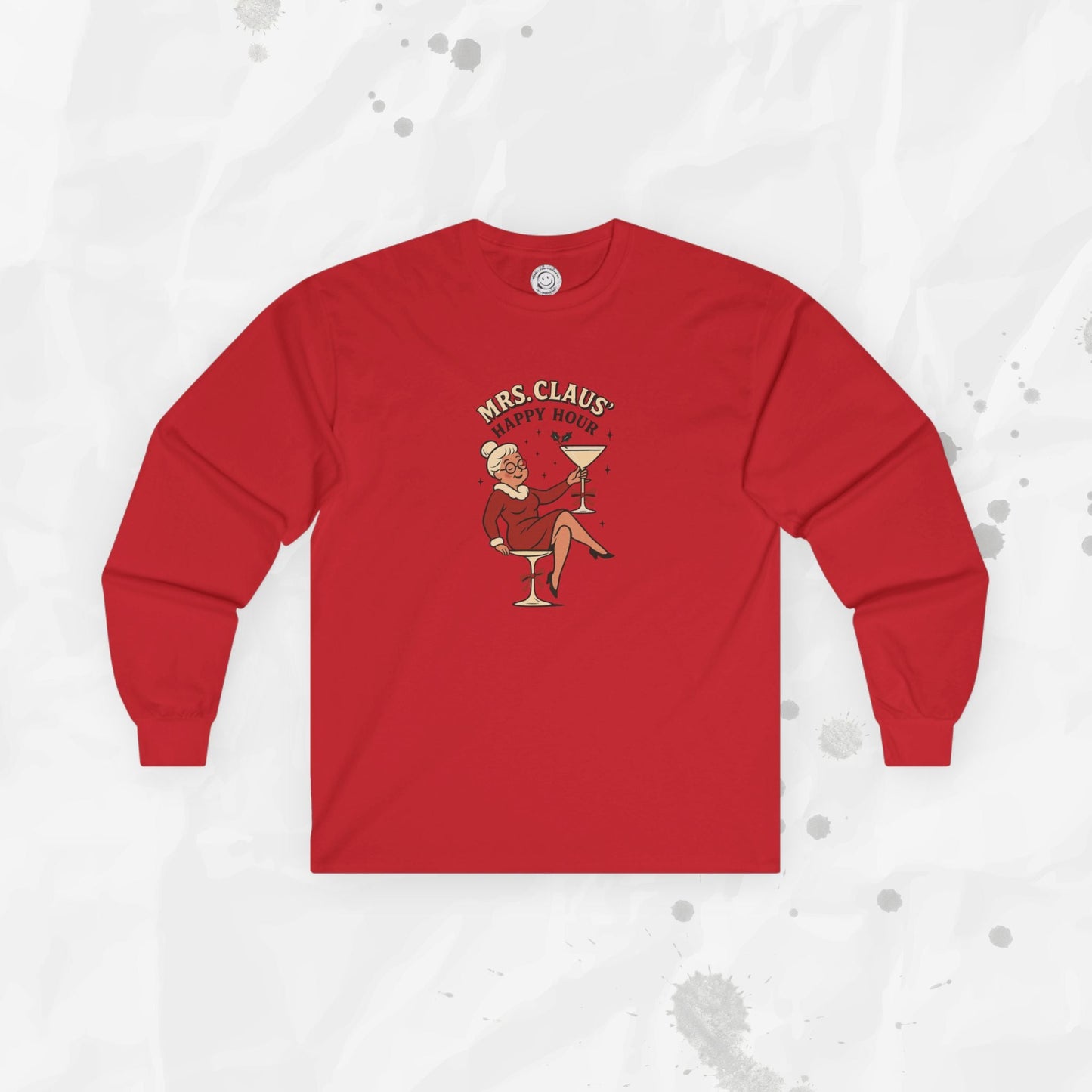 Mrs. Claus Happy Hour – Long Sleeve Shirt