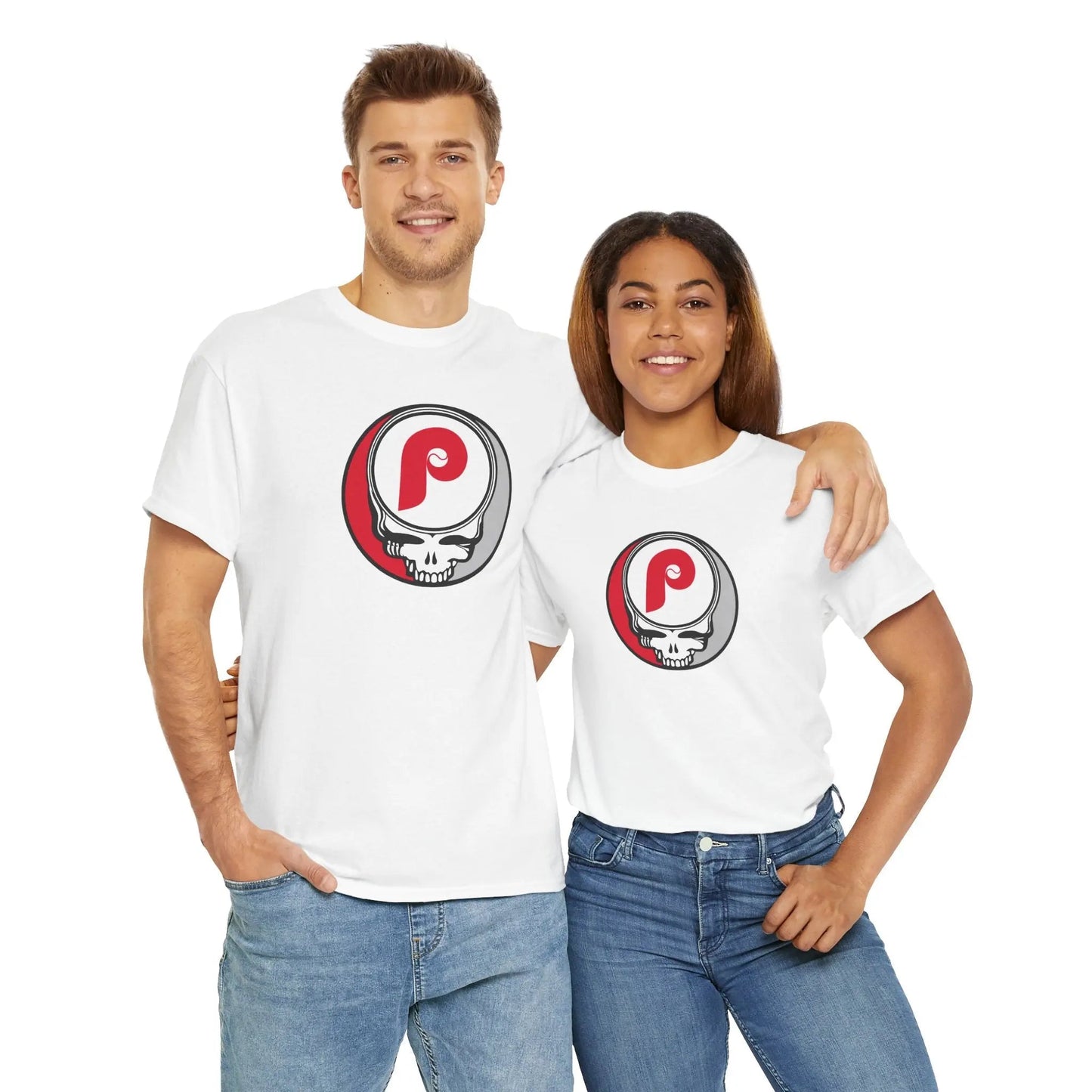 Philadelphia Phillies Logo Stealie × Grateful Dead Tee