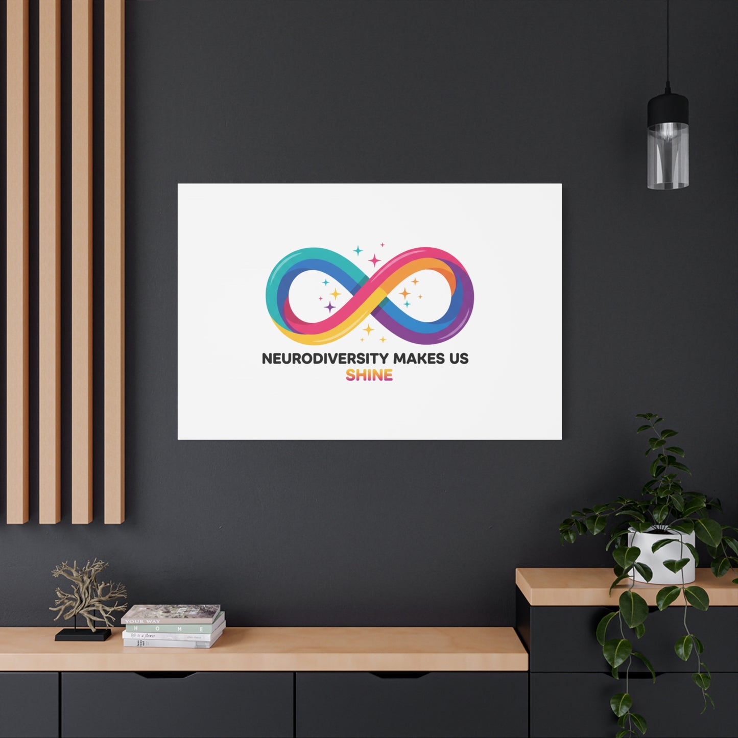 Neurodiversity Makes Us Shine Canvas | Autism Acceptance, Autistic Pride