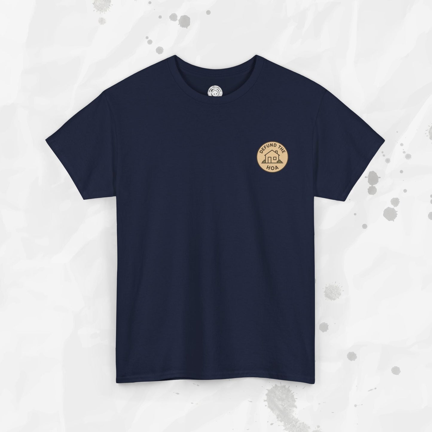 Defund the HOA – T-Shirt (Pocket Print)
