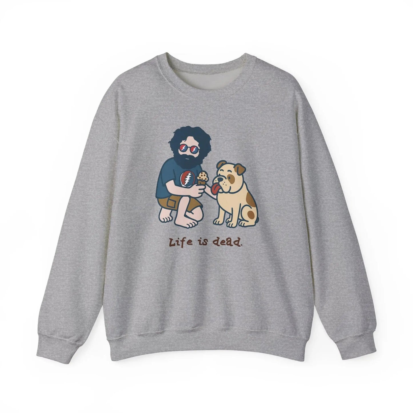 Jerry and Frank Are Sharin' | Life is dead.® Crewneck | Grateful Dead