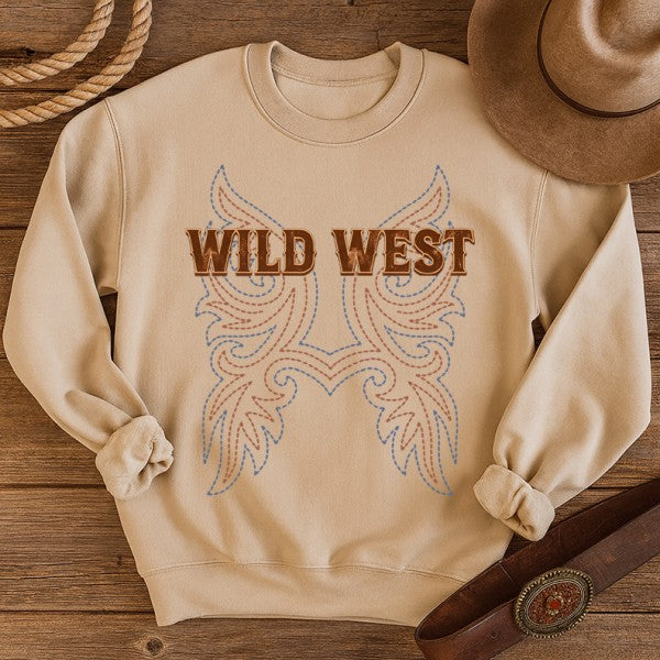 Wild West Western Graphic Sweatshirt