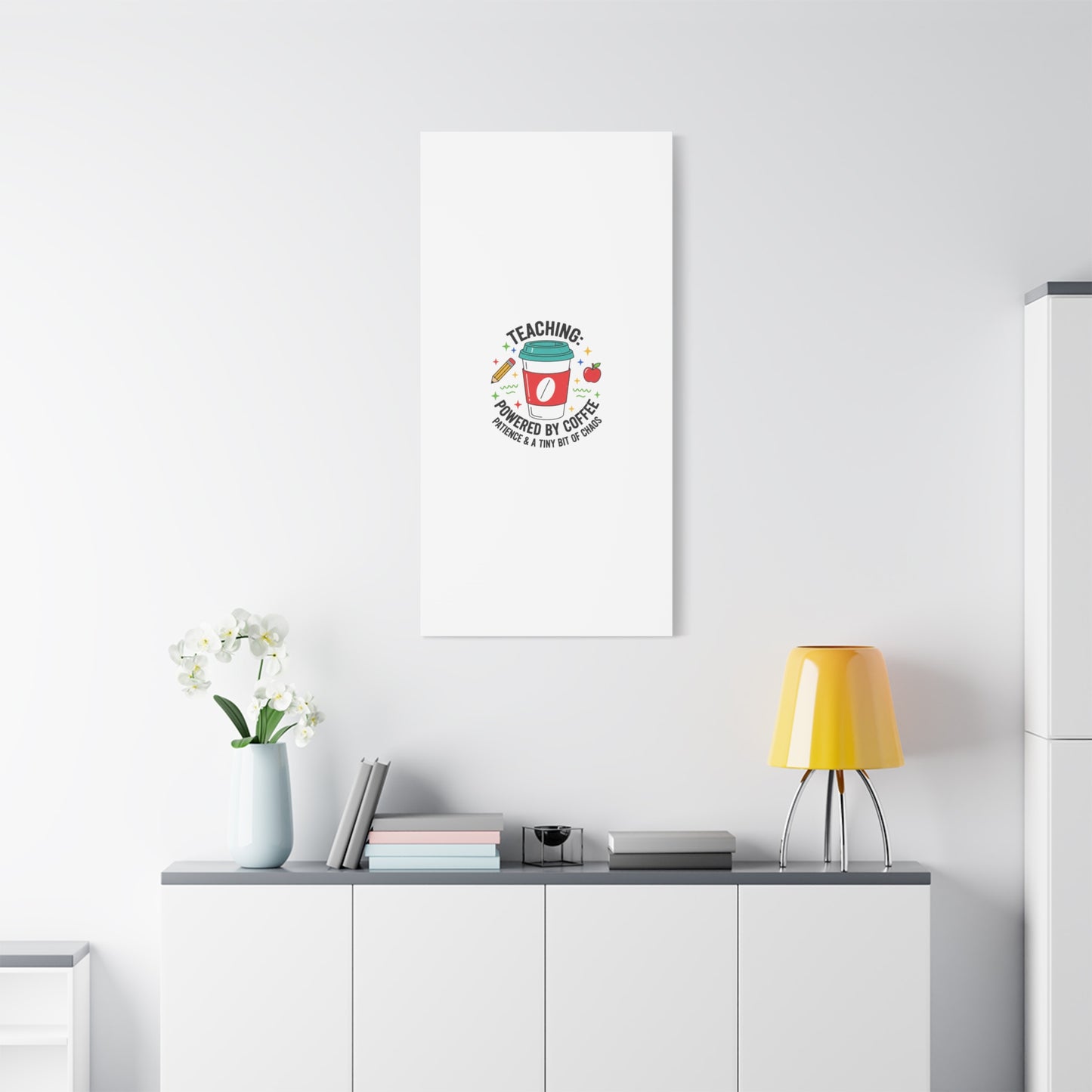 Teaching Powered by Coffee Canvas, Teacher Appreciation Gifts | Teacher Life, Classroom Humor