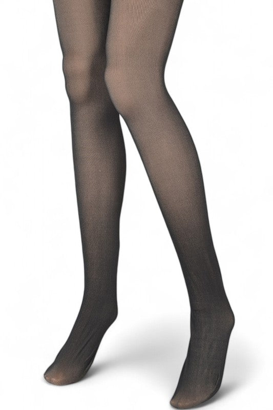 Fleece Lined Faux Sheer Tights
