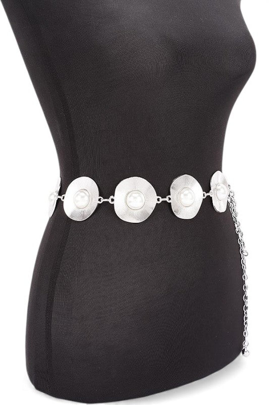 Pearl Studs Iconic Chain Belt