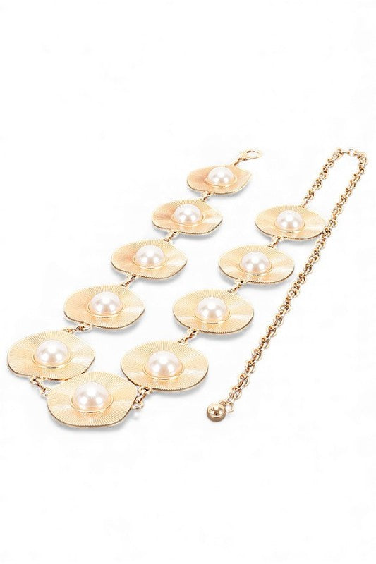 Pearl Studs Iconic Chain Belt