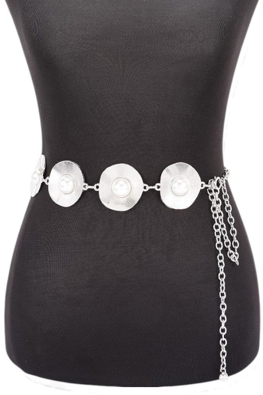 Pearl Studs Iconic Chain Belt