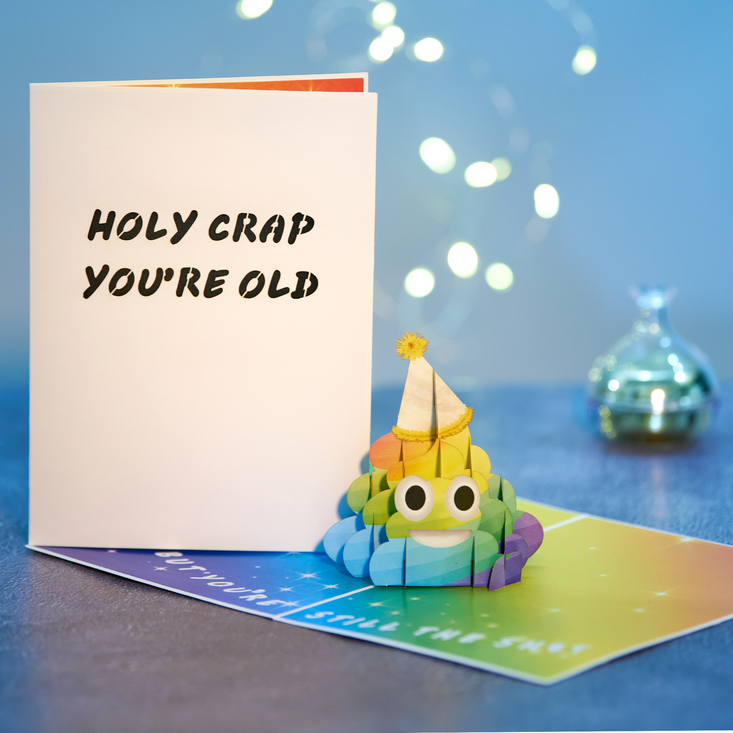 Holy Crap You’re Old Funny 3D Pop-Up Birthday Card