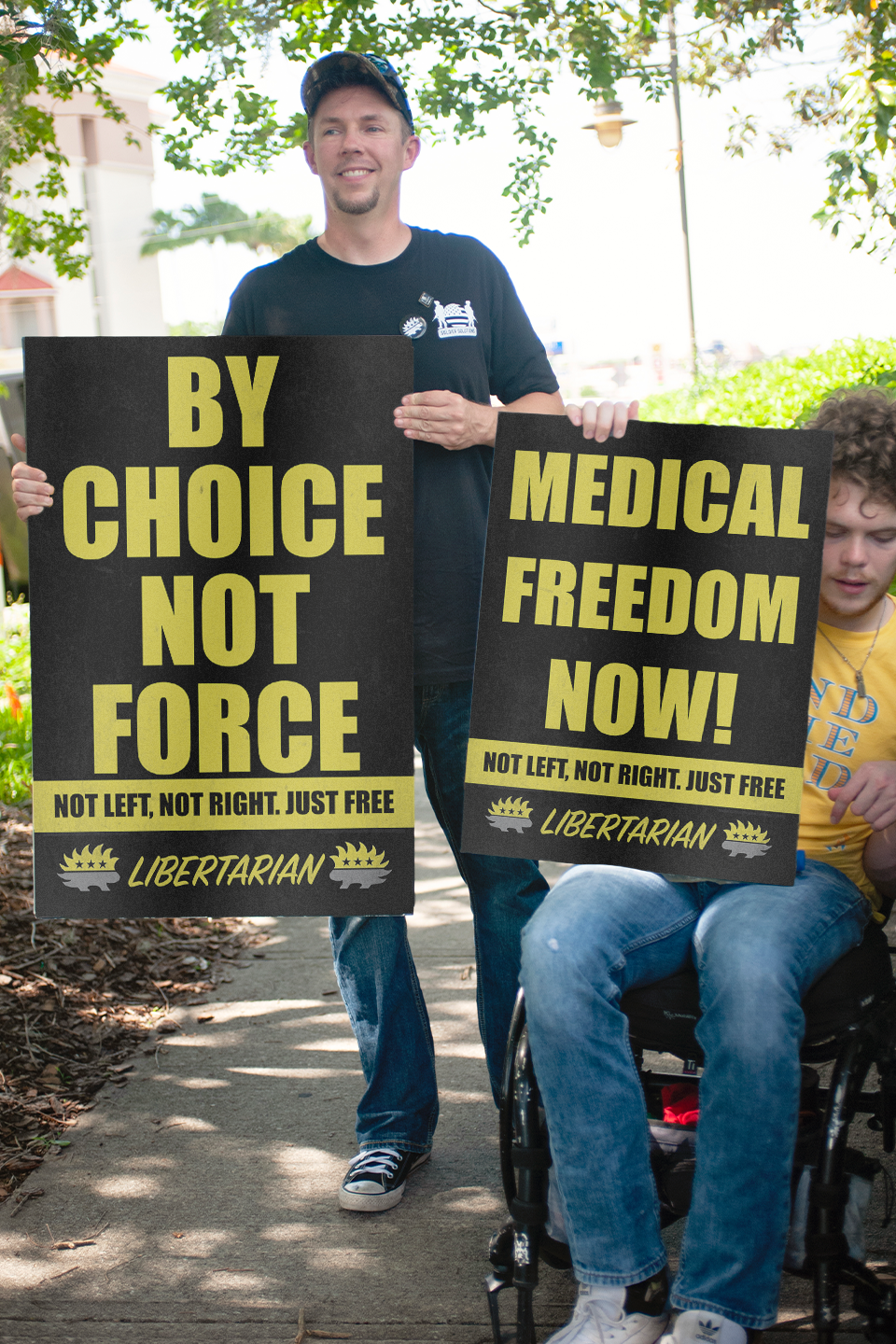 Medical Freedom Now - Profits for Protests Youth Sign (18" x 24")