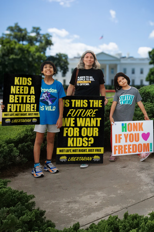 Is this the Future we want for our Kids - Profits for Protests Adult Sign (24" x 36")