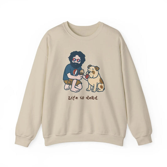 Jerry and Frank Are Sharin' | Life is dead.® Crewneck | Grateful Dead