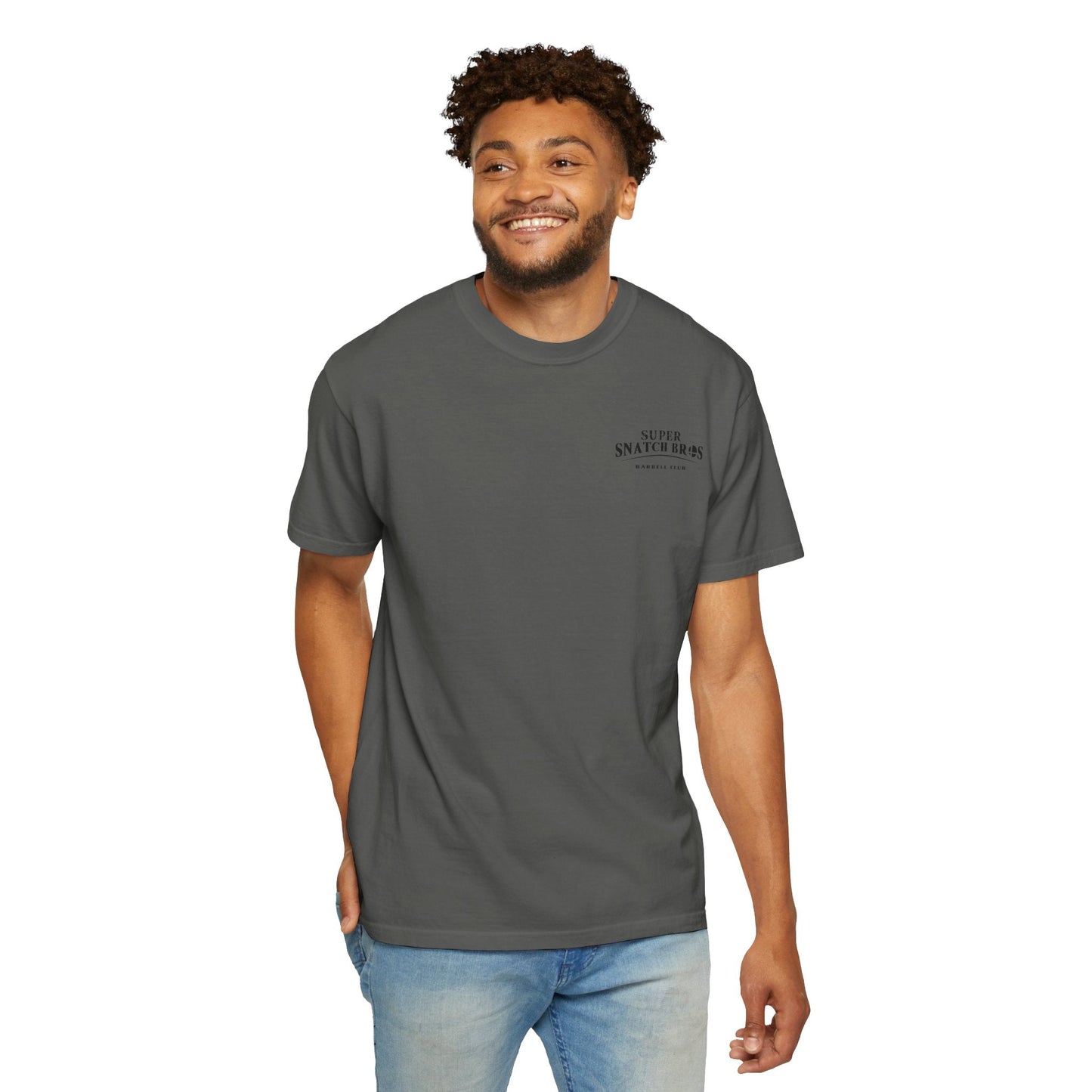 Super Snatch Bros Barbell Club — Chest Logo Tee