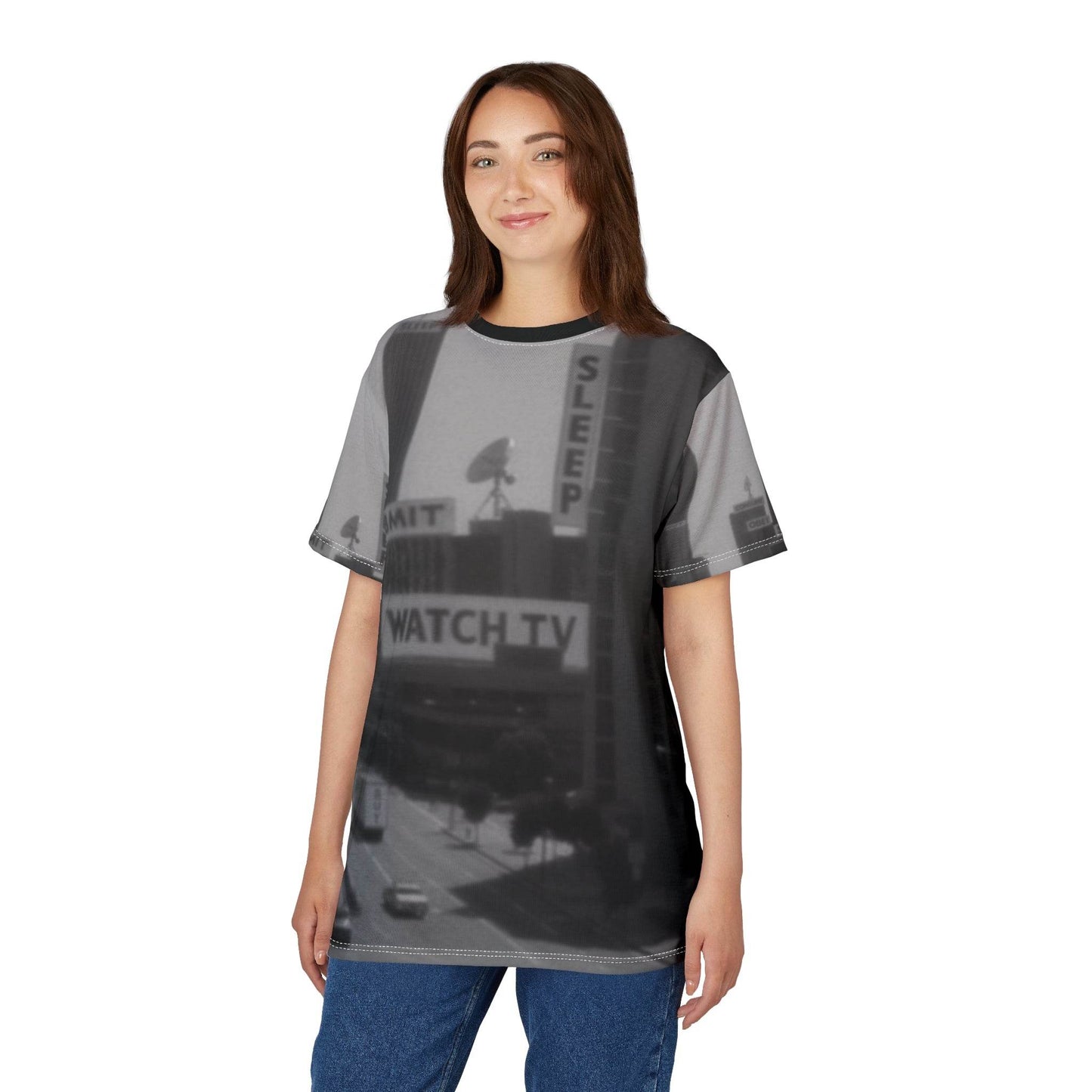 Urban Graphic Tee - 'Sleep, Submit, Watch TV'