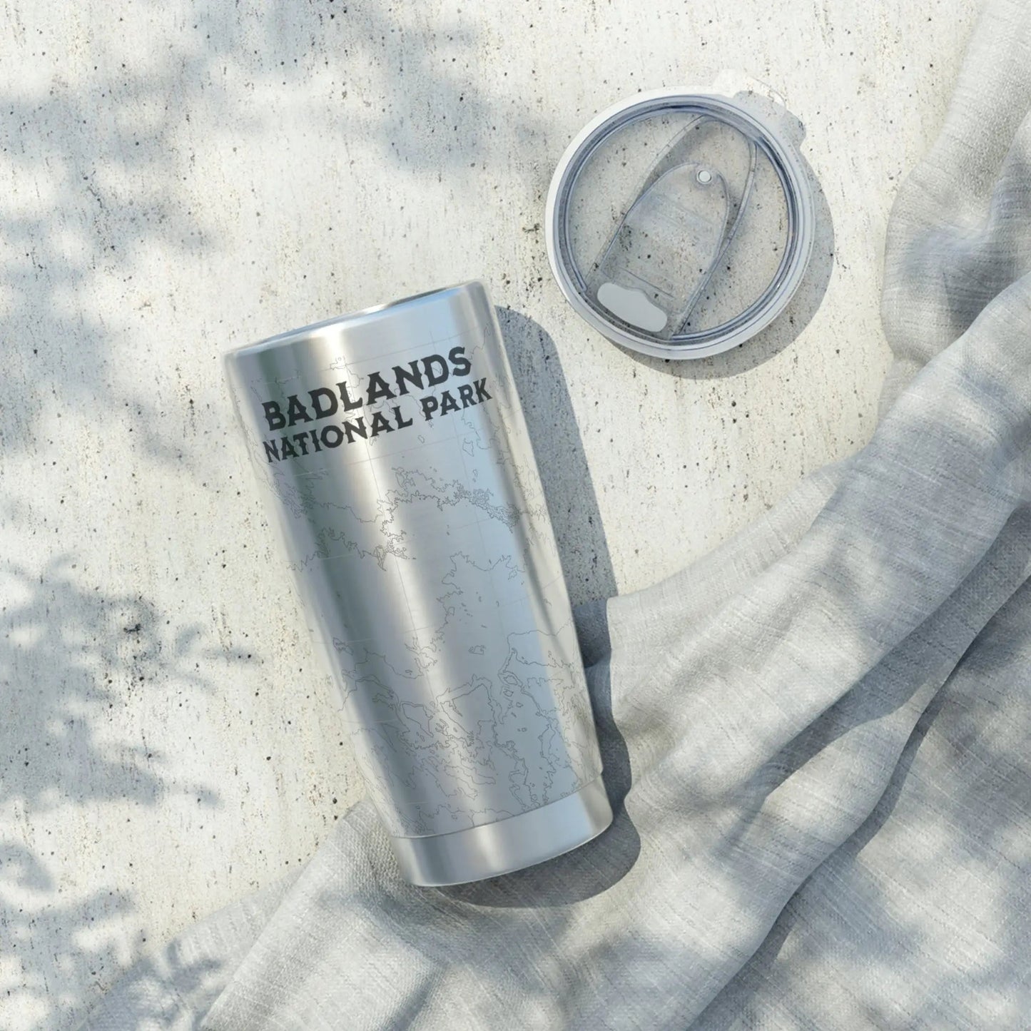 Badlands National Park Topographic Tumbler 20oz USGS
