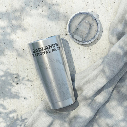 Badlands National Park Topographic Tumbler 20oz USGS