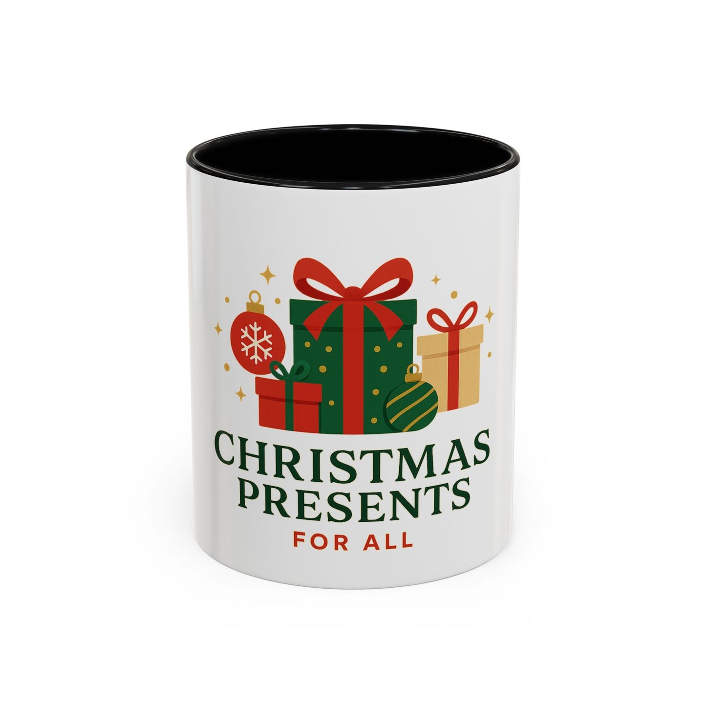 Christmas Presents Coffee Mug — Holiday Gift Mug (Accent 11/oz)