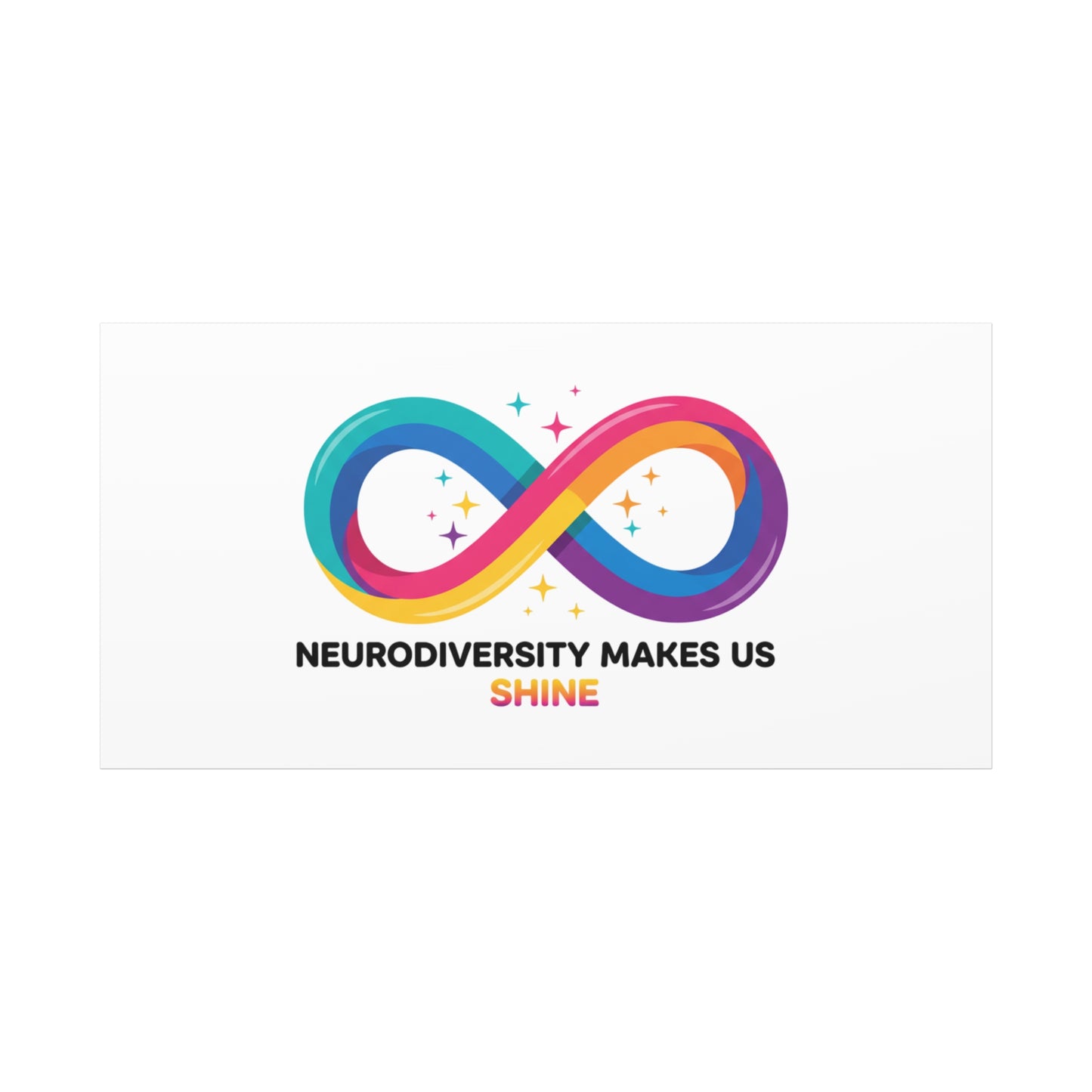 Neurodiversity Makes Us Shine Canvas | Autism Acceptance, Autistic Pride