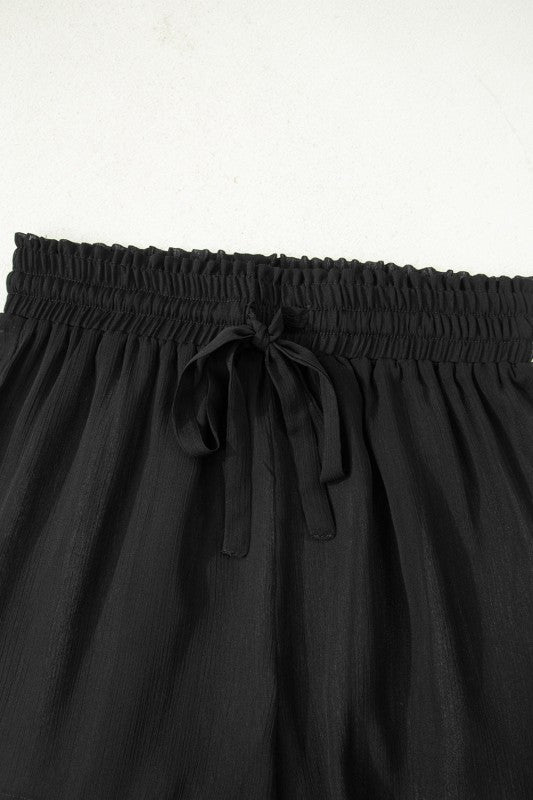 Sheer Shirt and Shorts Swim Cover-Up Set