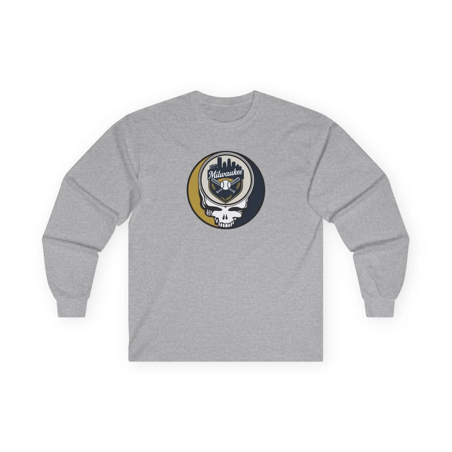 Milwaukee Brewers Original Stealie Grateful Dead Long Sleeve Shirt