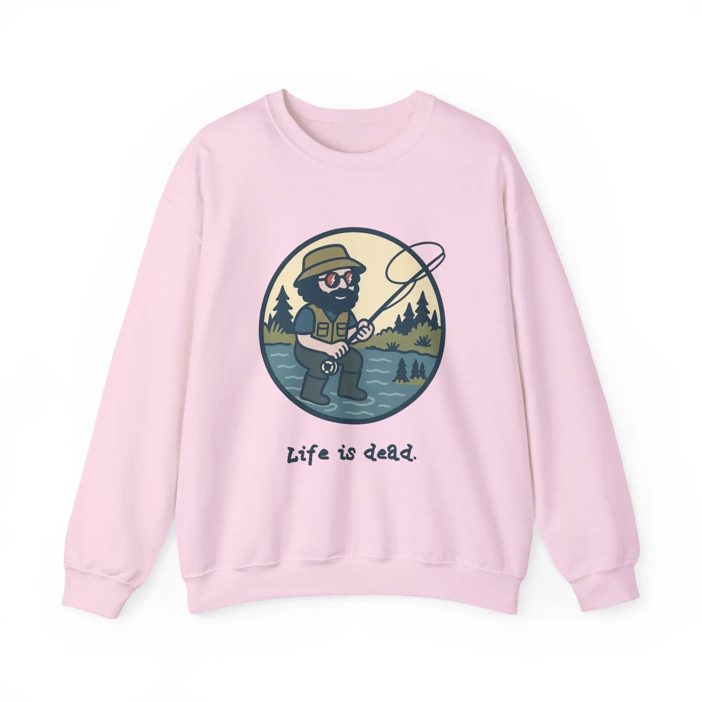 Fly Fishin' Jerry | Life is dead.® Crewneck | Grateful Dead