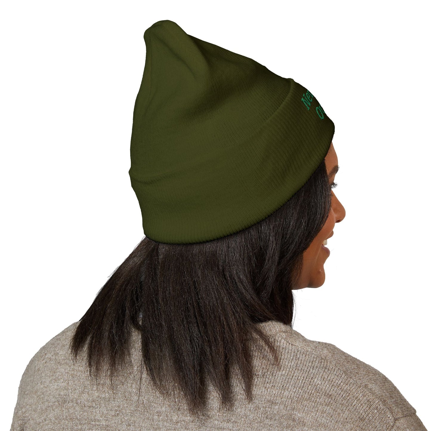 "NevarLand Outpost" - Embroidered Cuffed Knit beanie