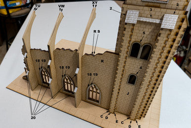 28mm (1/56th scale) Church Bell Tower - 28MMDF600