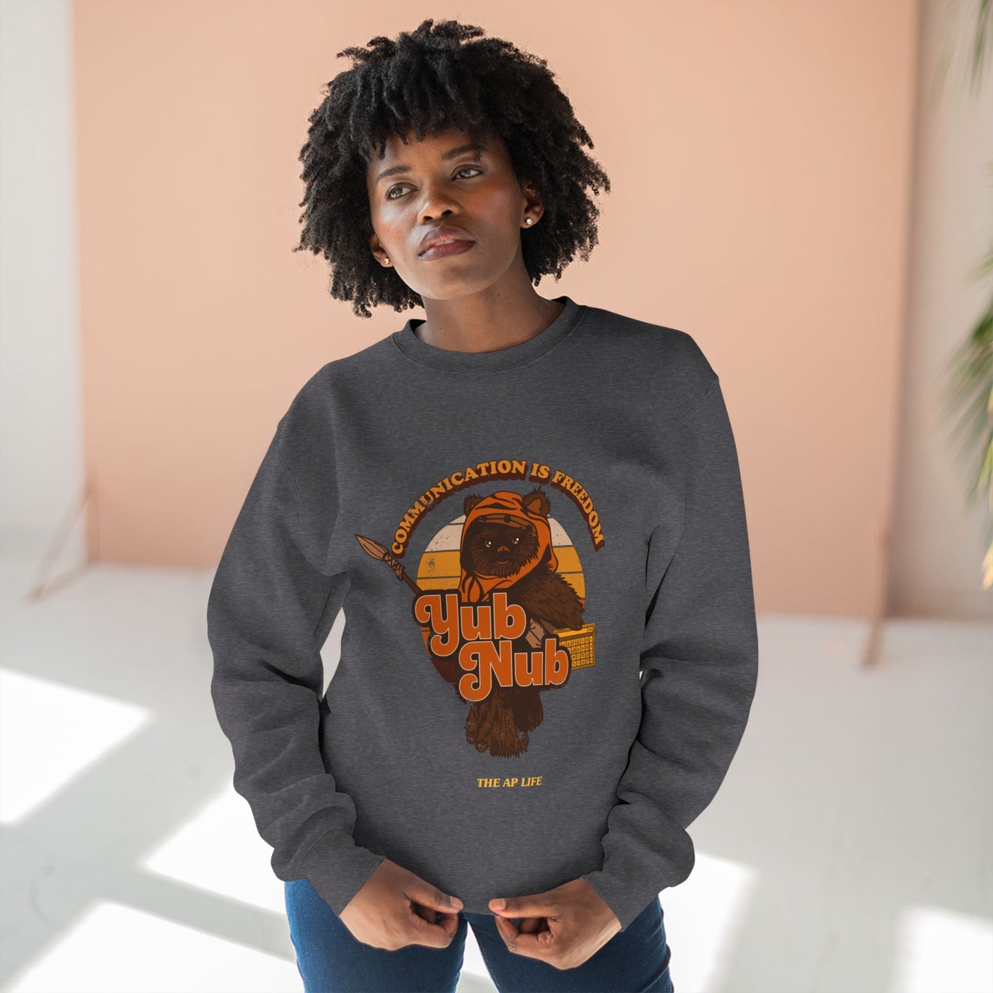 Communication is Freedom - Yub Nub - AAC - Unisex Crewneck Sweatshirt