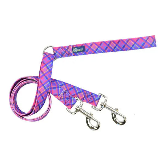 Neon Sunrise Pink Plaid Freedom No-Pull Dog Harness – EarthStyle 2 Hounds Design