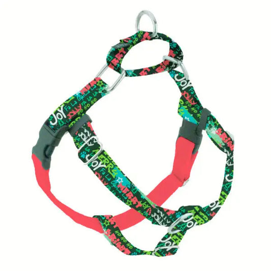 Holiday Graffiti Freedom No-Pull Dog Harness – EarthStyle 2 Hounds Design