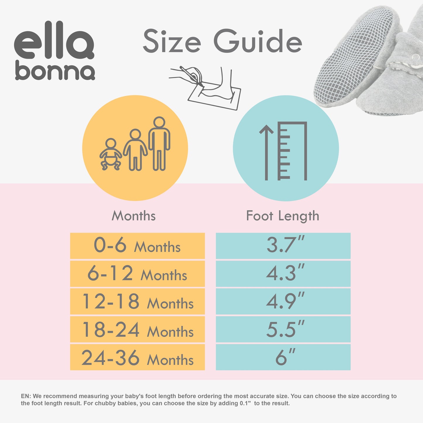 Organic Cotton Baby Booties, Non-Slip Sole, Cotton Newborn Booties Home Nursery Shoes, Snowball