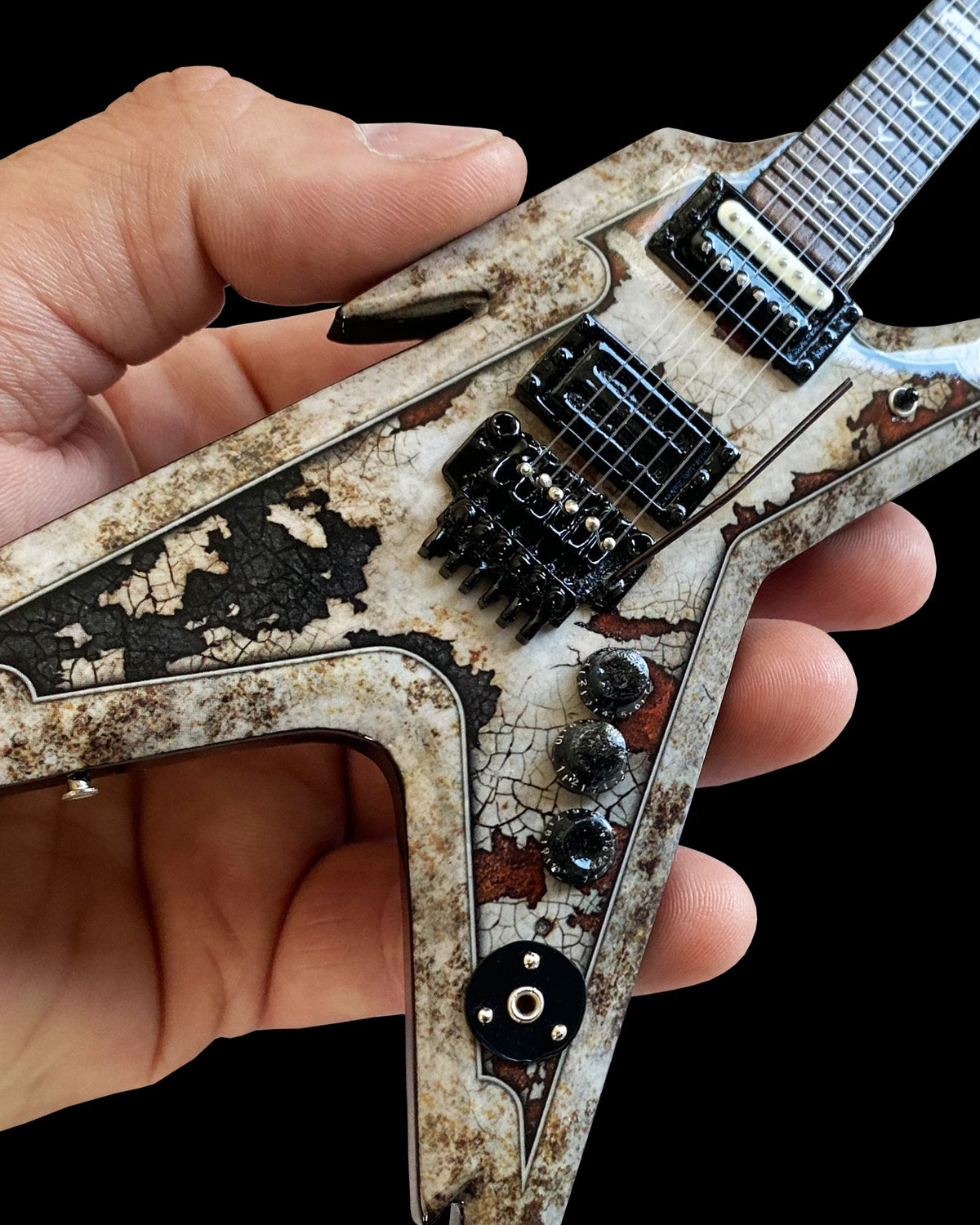 Razorback Rust Color Dean Dimebag Rust Razorback Mini Guitar - Officially Licensed – Engineered